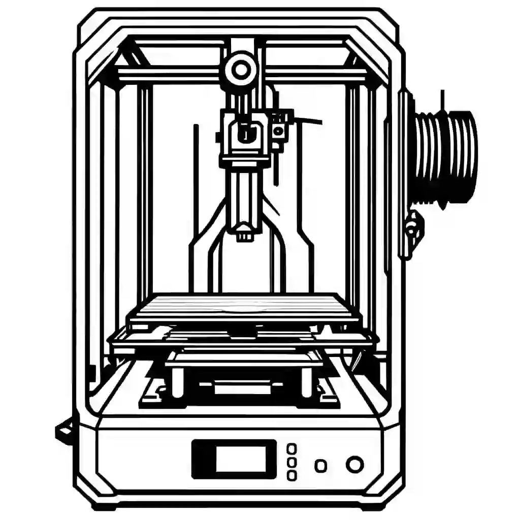 3D Printer coloring pages
